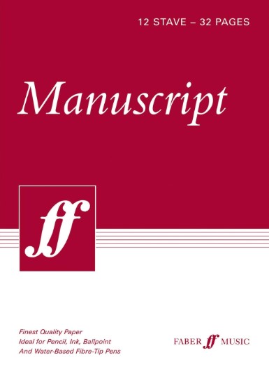 Manuscript Book A4 12-stave