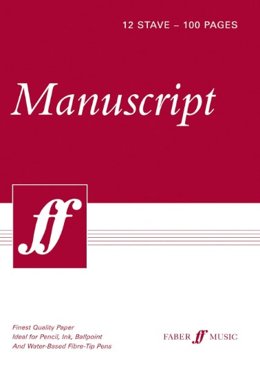 Manuscript Pad A4 12-stave perforated
