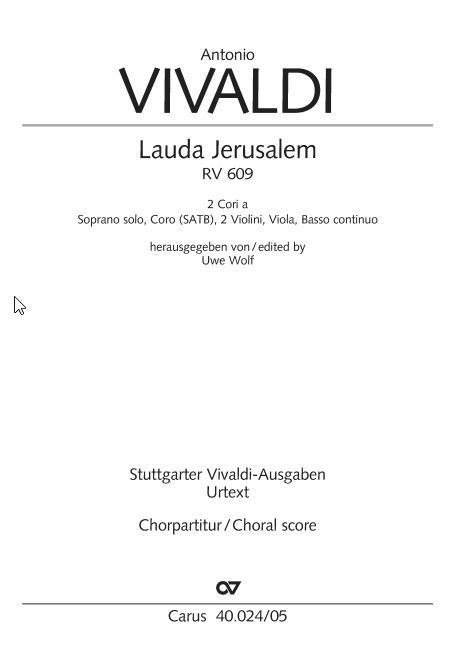 Lauda Jerusalem RV 609