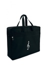 Music portfolio bag g-clef black
