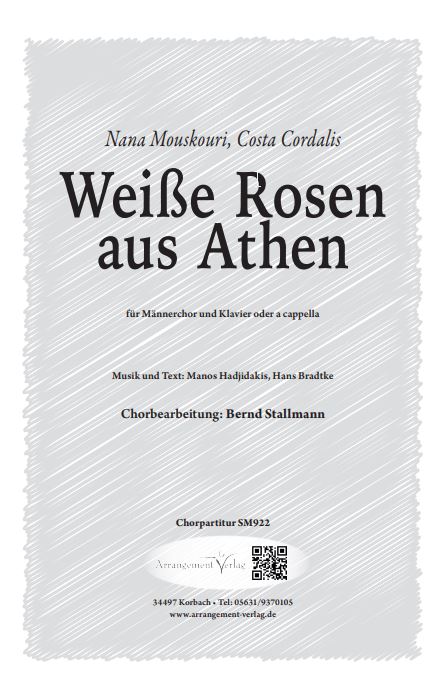 Weiße Rosen aus Athen