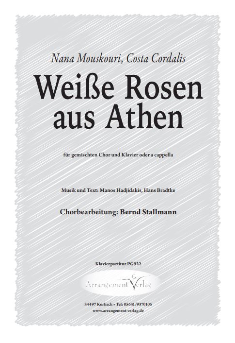 Weiße Rosen aus Athen