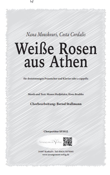 Weiße Rosen aus Athen