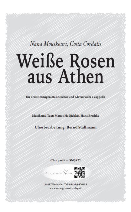 Weiße Rosen aus Athen