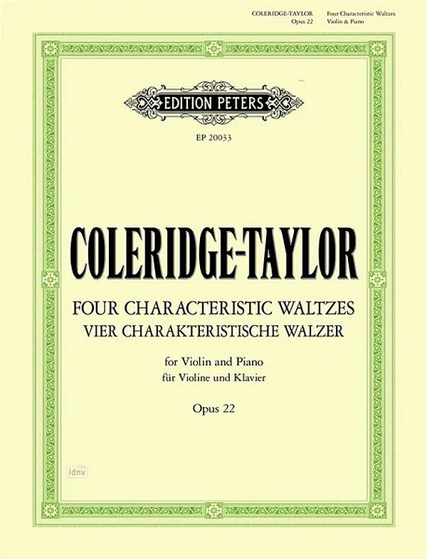 Four Characteristic Waltzes op. 22