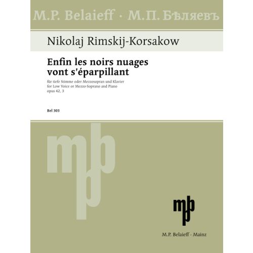 Enfin les noirs nuages von s'eparpillant op. 42/3