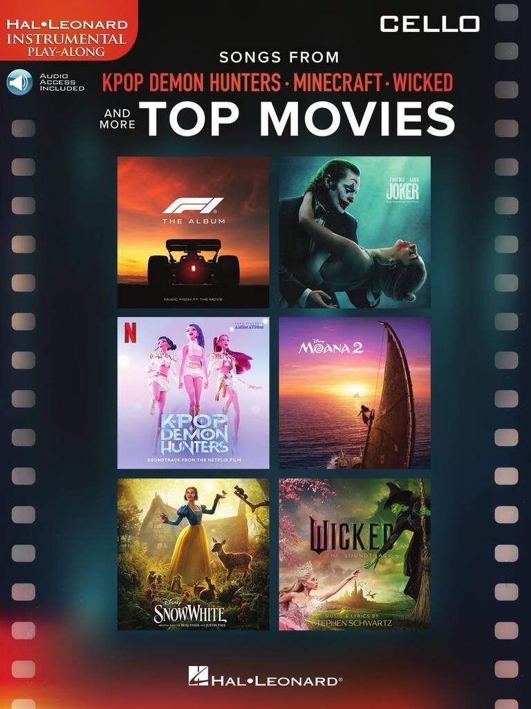 Songs from KPop Demon Hunters, Minecraft, Wicked and more Top Movies - Violoncello