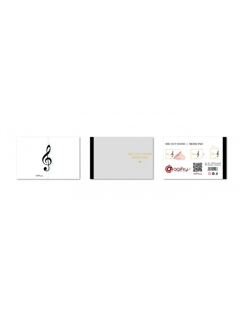 Stand Memo Pad Violinschlüssel