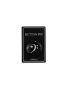Ansteckbutton Bassschlüssel silber/glitter