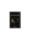 Ansteckbutton "All I need is Music" gold/glitter