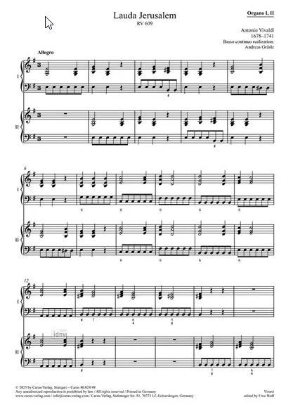 Lauda Jerusalem RV 609