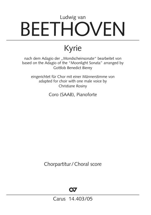Kyrie nach dem Adagio der Mondscheinsonate op. 27/2