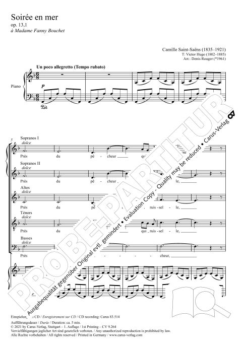 Soiree en mer op. 13/1
