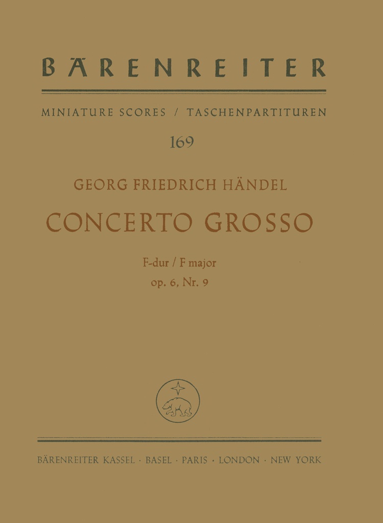 Concerto grosso F-Dur op. 6/9 HWV 327
