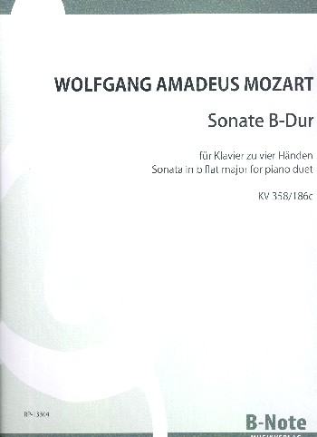 Sonate B-Dur KV358/186c