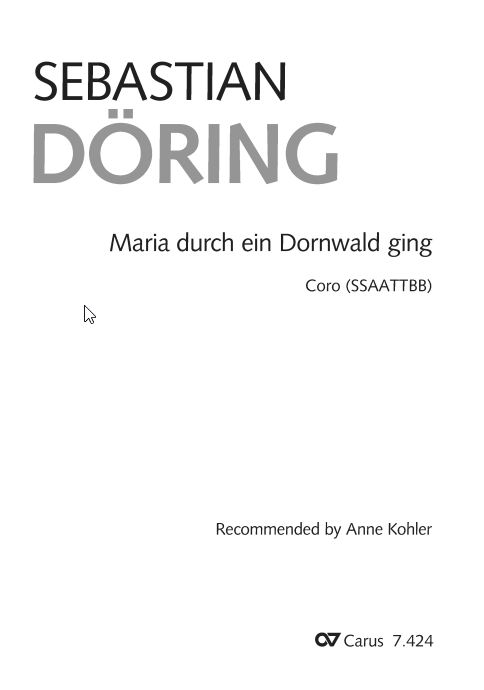 Maria durch ein Dornwald ging