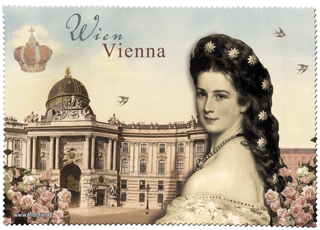 Brillenputztuch Sisi Wien/Hofburg