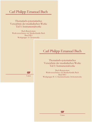 Carl Philipp Emanuel Bach - Thematisch-systematisches Verzeichnis der Musikalischen Werke - Teil 1: Instrumentalwerke