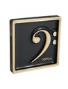 Magnet Bassschlüssel gold - Framed