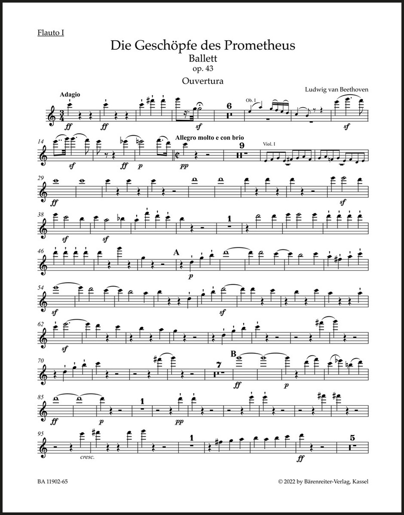 Ouvertüre "Die Geschöpfe des Prometheus" op. 43
