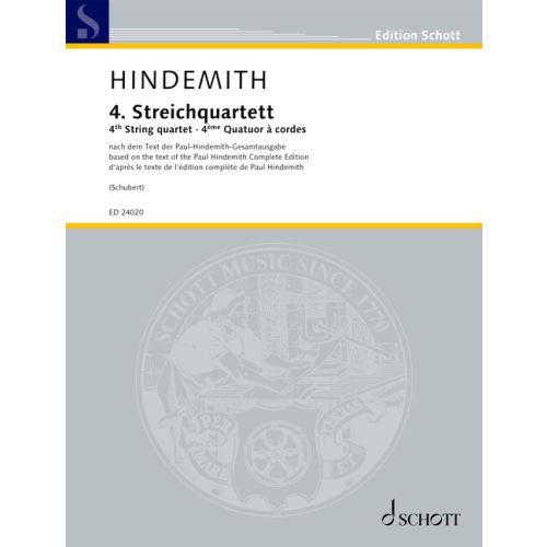 4. Streichquartett op. 22 (1921)