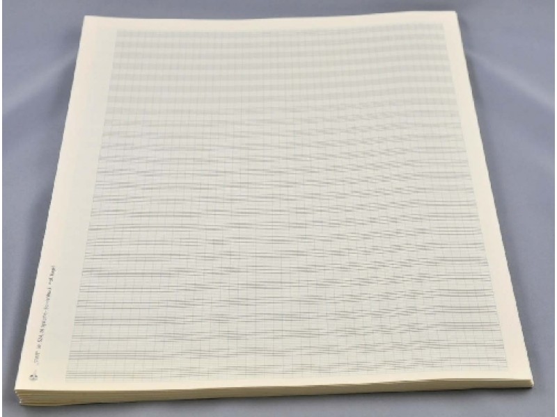 Notenpapier Großquart - 20 linig mit Hilfslinien