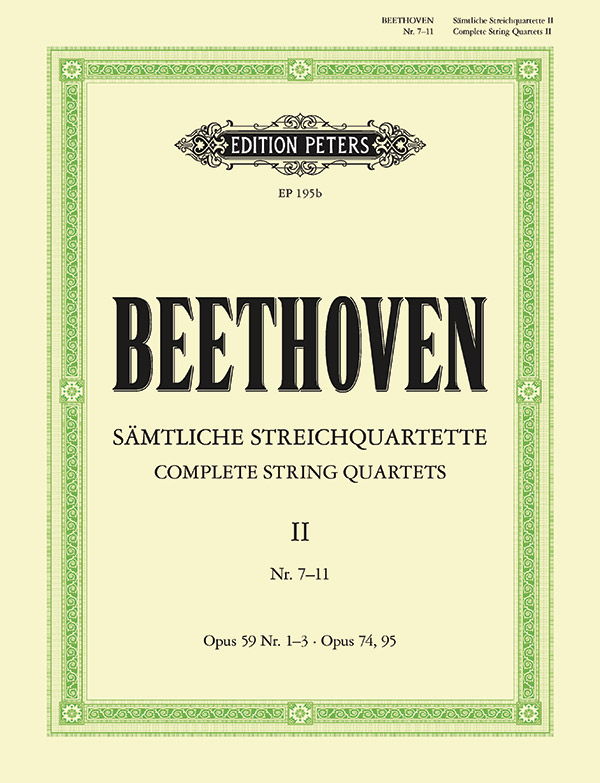 Streichquartette Band 2 op. 59, 74, 95