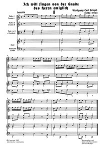 Ich will singen von der Gnade des Herrn ewiglich