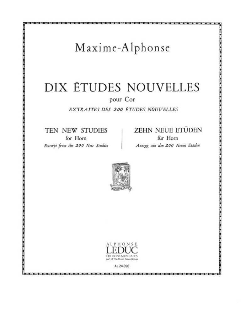 10 Etudes Nouvelles ( aus 200 Etudes nouvelles)