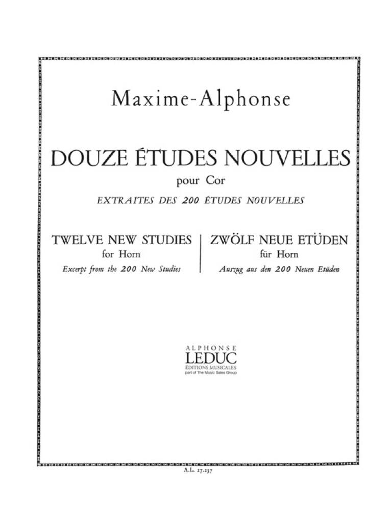 12 Etudes nouvelles (aus 200 Etudes nouvelles)