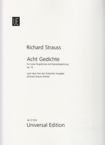 Acht Gedichte op. 10 - hohe Stimme