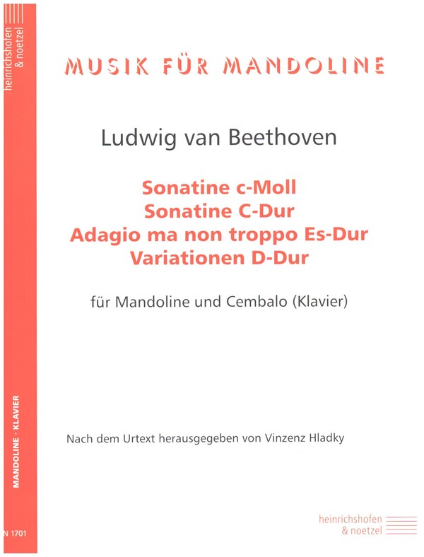 Sonatine c-moll, Sonatine C-Dur, Adagio ma non troppo Es-Dur, Variationen D-Dur