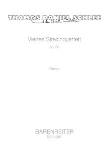 4. Streichquartett op. 86 (2014/2015)
