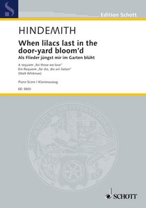 Als Flieder jüngst mir im Garten blüht - Ein Requiem Denen, die wir lieben