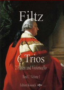 6 Trios für 2 Flöten und Violoncello Band 1