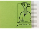 Notenblock A5 Quer 6 Systeme
