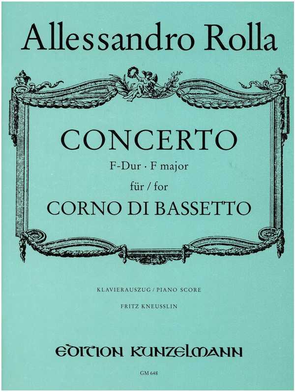 Konzert für Bassetthorn und Orchester F-Dur