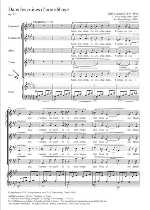 Dans les ruines d'une abbaye op. 2/1
