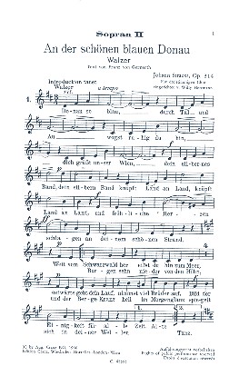 An der schönen blauen Donau op. 314