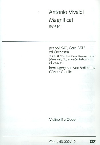 Magnificat, RV 610