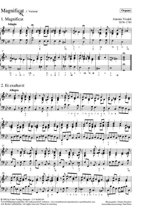 Magnificat, RV 610+611