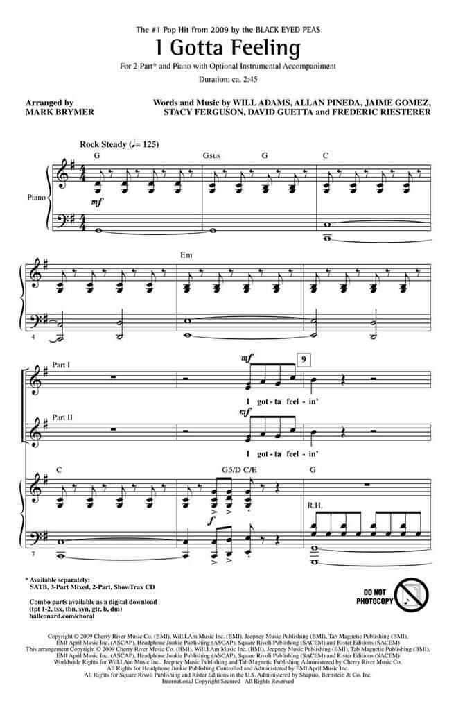 I gotta feeling