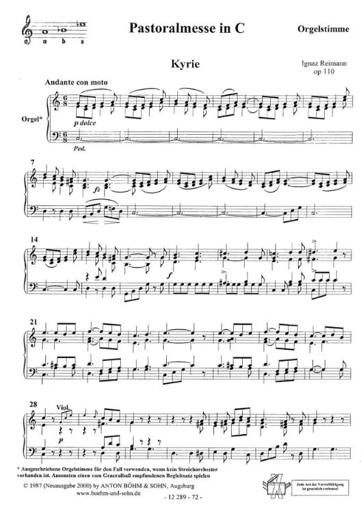 Pastoralmesse in C, op. 110