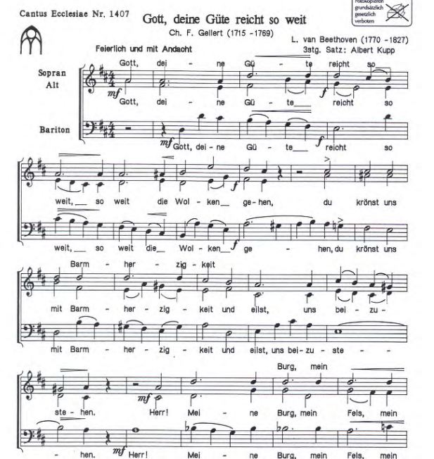 Bitten - Gott, deine Güte reicht so weit, op. 48/1