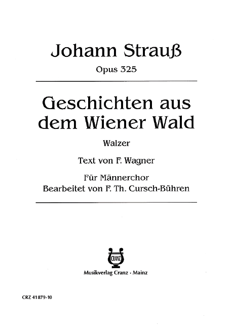 Geschichten aus dem Wiener Wald, op. 325