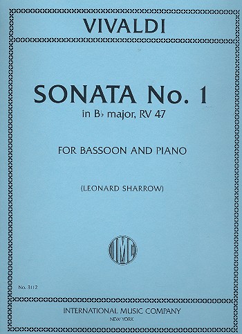 Sonata Nr. 1 B-Dur F IV / 1 (orig. für Cello)