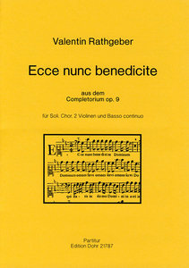 Ecce nunc benedicite, aus op. 9