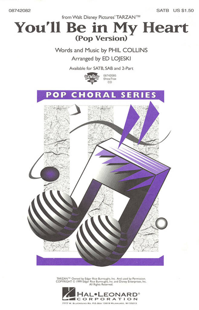 You'll be in my heart - Pop Version