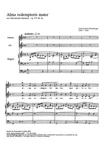 Alma redemptoris mater, op. 171/2a