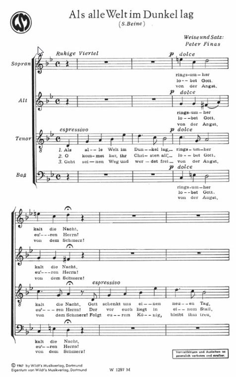 Als alle Welt im Dunkel lag